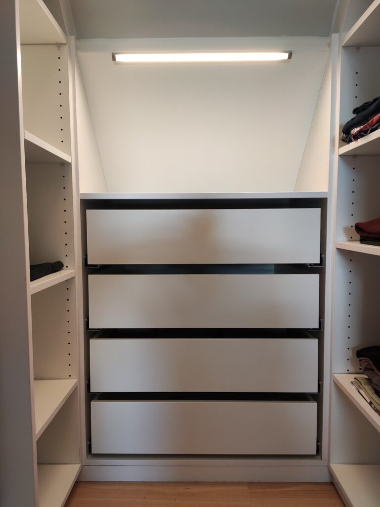 dressing lades en kastverlichting