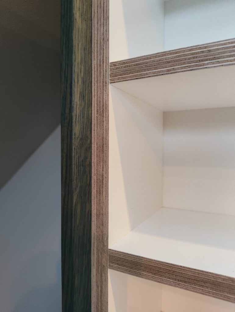 cd-kast detail dubbele zijwand